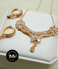 Zircon Fancy Chain Locket With Bali !!