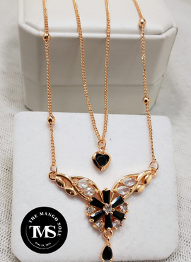 Zircon Double Chain Locket !!