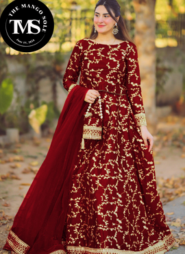 *** Linen Indian Chicken kari Style Embroidered Kurti ***