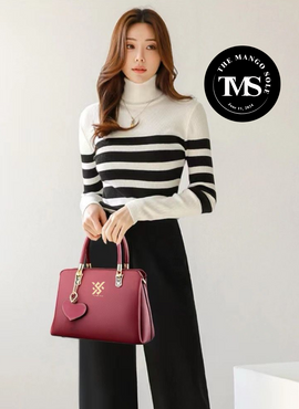 Premium Quality Long Strap Heart Keychain Bag !!