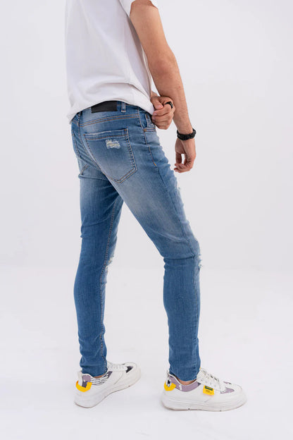TMS Men Ripped Skinny Jeans