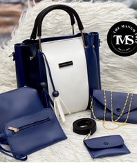 ** CK High Quality Synthetic Leather 5 Piece Set With Cloud Bag Long wallet Zipper Wallet And Mini wallet **