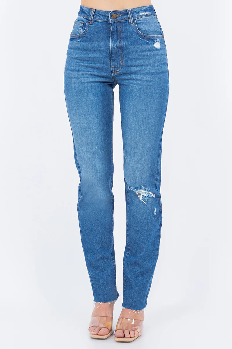 TMS Women Mid-Blue Skinny fitted Jeans