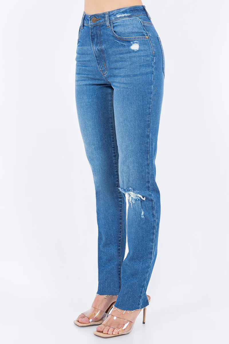 TMS Women Mid-Blue Skinny fitted Jeans