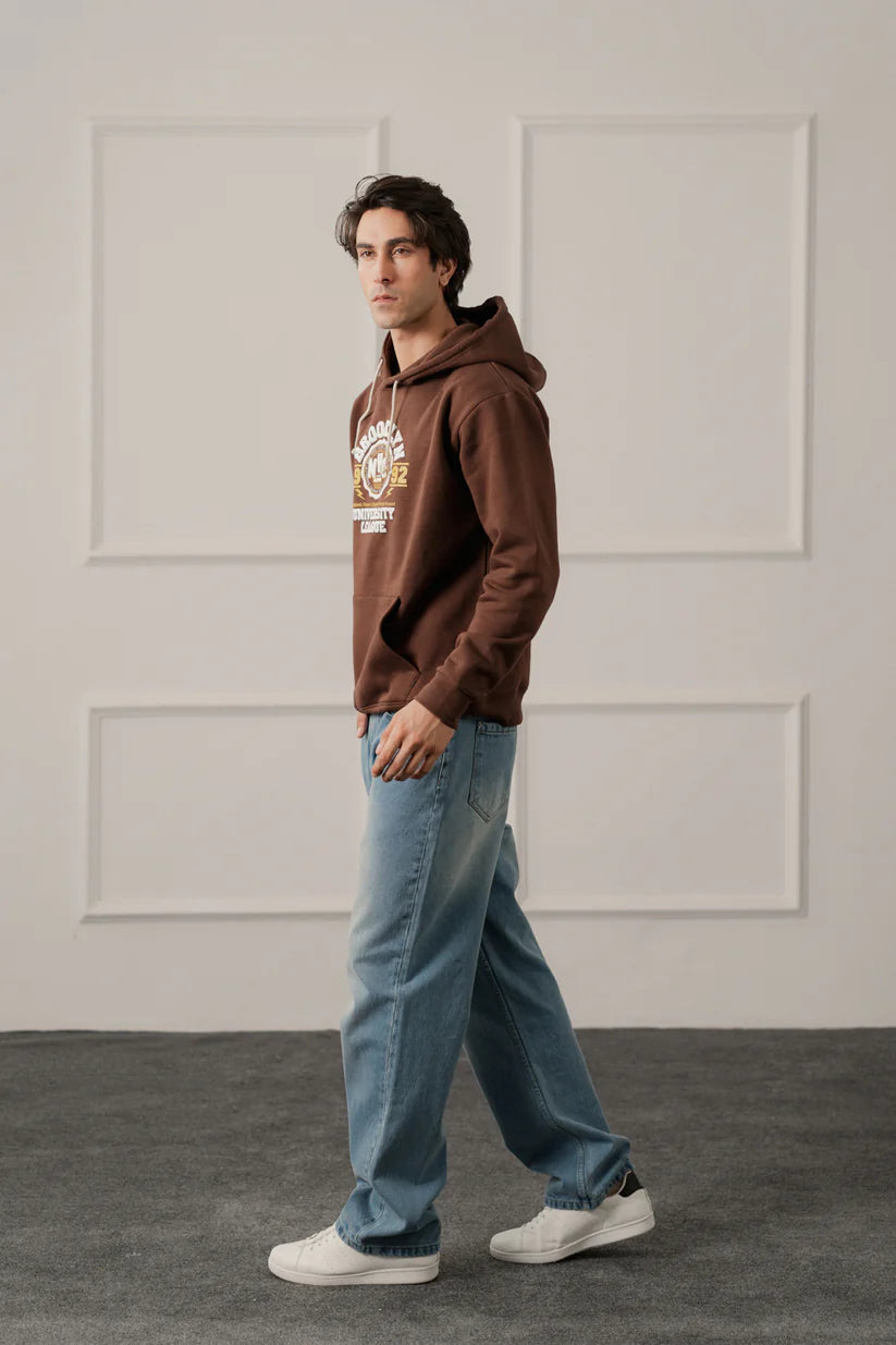 TMSBlue Mid Washed Straight Fit Denim Jeans