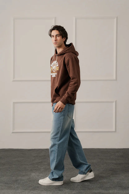 TMSBlue Mid Washed Straight Fit Denim Jeans