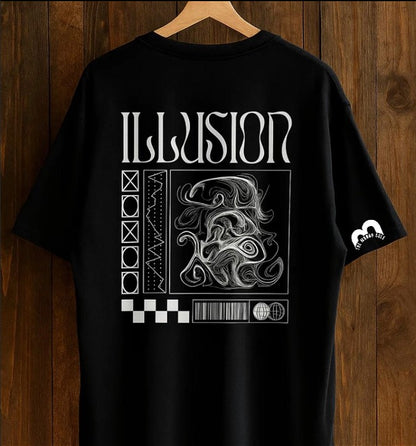 TMS Uni Sex Drop Shoulder illusion T-Shirt