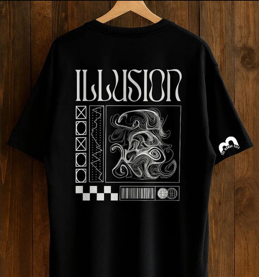 TMS Uni Sex Drop Shoulder illusion T-Shirt