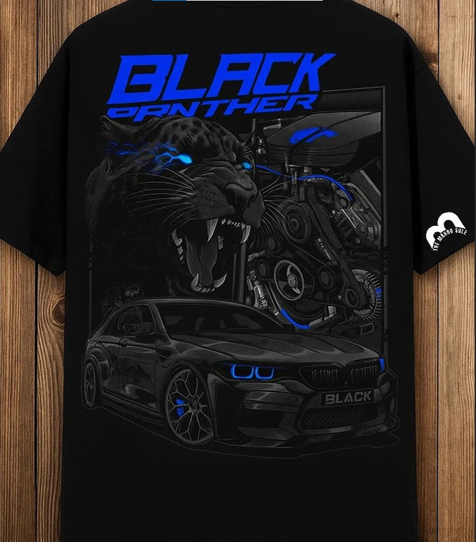 TMS Uni Sex Drop Shoulder Black Tiger