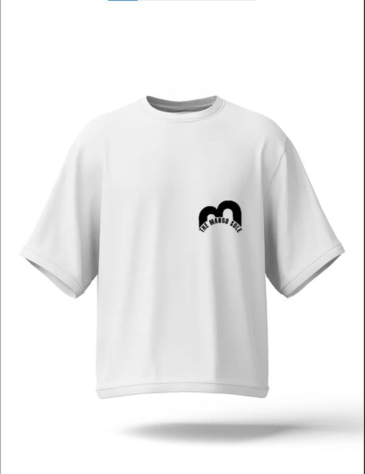 TMS Uni Sex Basic Drop Shoulder White