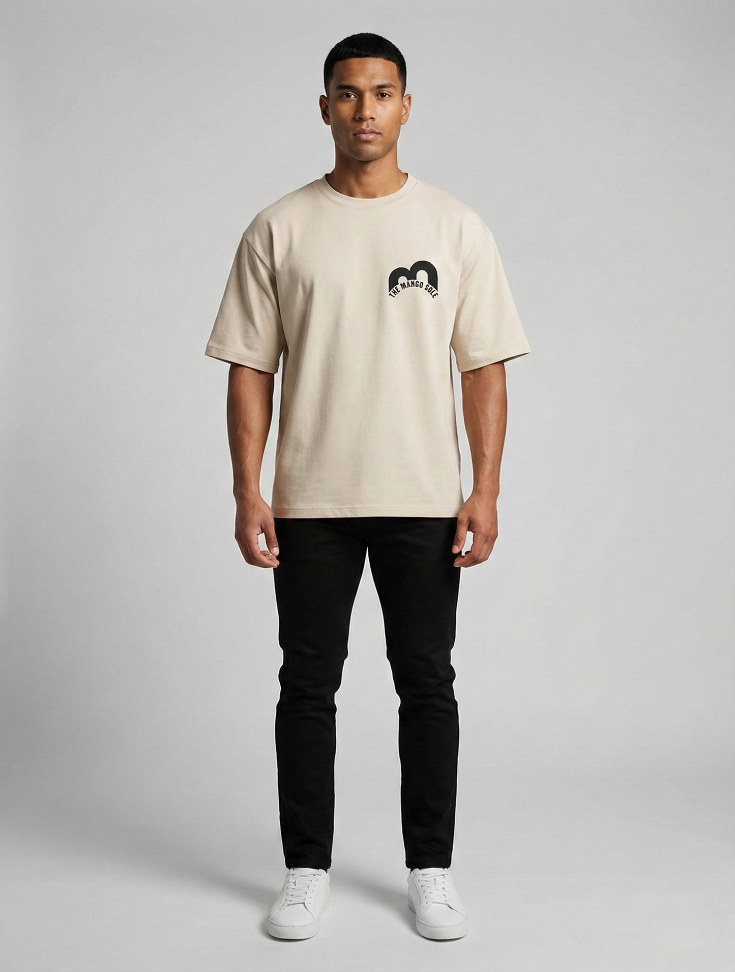 TMS Uni Sex Drop Shoulder Beige