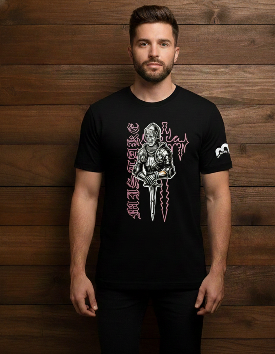 TMS Gothic Knight Graphic Drop Shoulder