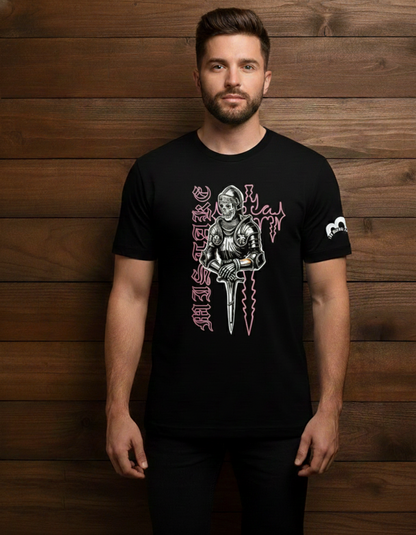 TMS Gothic Knight Graphic Drop Shoulder