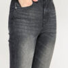 High-Rise Washed Charcoal Skinny Jeans