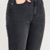 High-Rise Skinny Jeans in Washed Charcoal