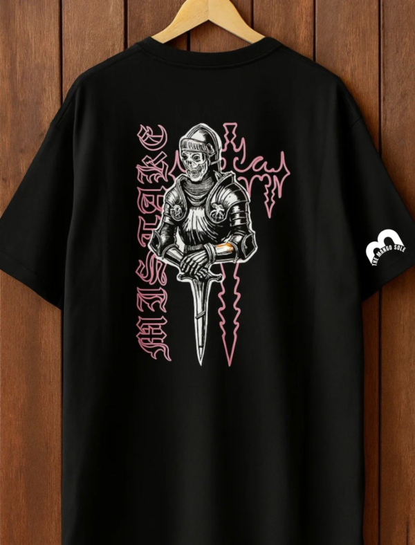 Dark Knight Skeleton Tee Unisex Drop Shoulder