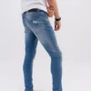 Men Slim Fit Light Blue Denim Jeans