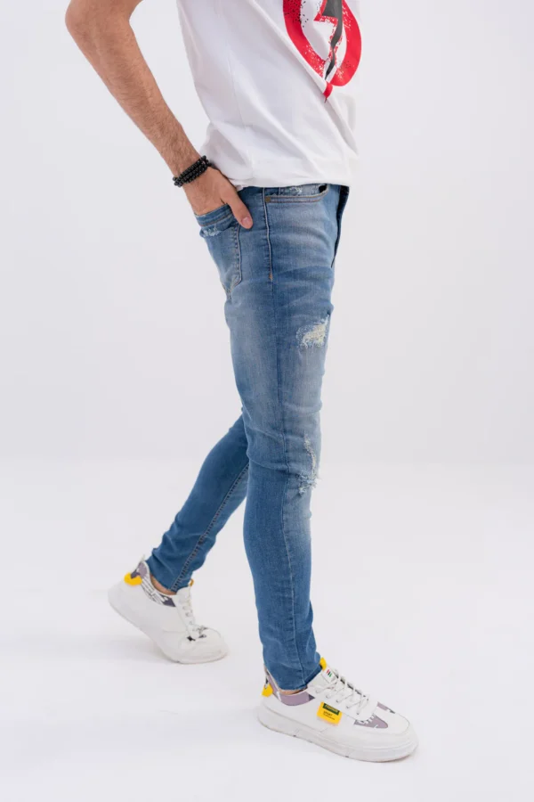Men Slim Fit Light Blue Denim Jeans