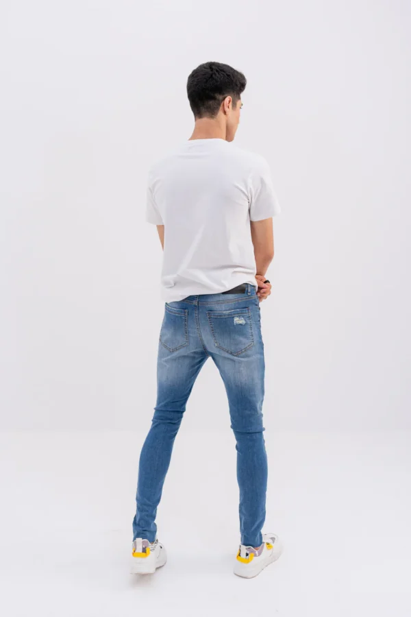 Men Slim Fit Light Blue Denim Jeans