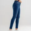 CiaraBasicFitJeans_2 Essential Stretch Mid-Blue Skinny Jeans for Women