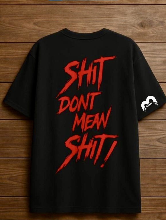 Shit Print Unisex Drop Shoulder