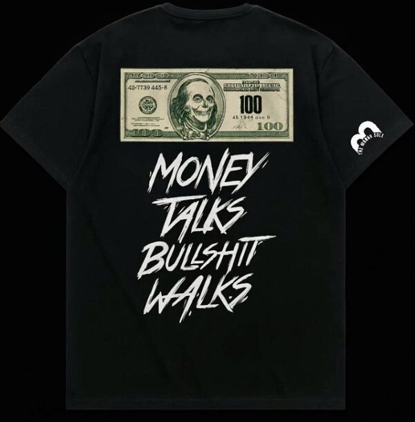 Money Talks Graphic Tee Unisex Drop Shoulder