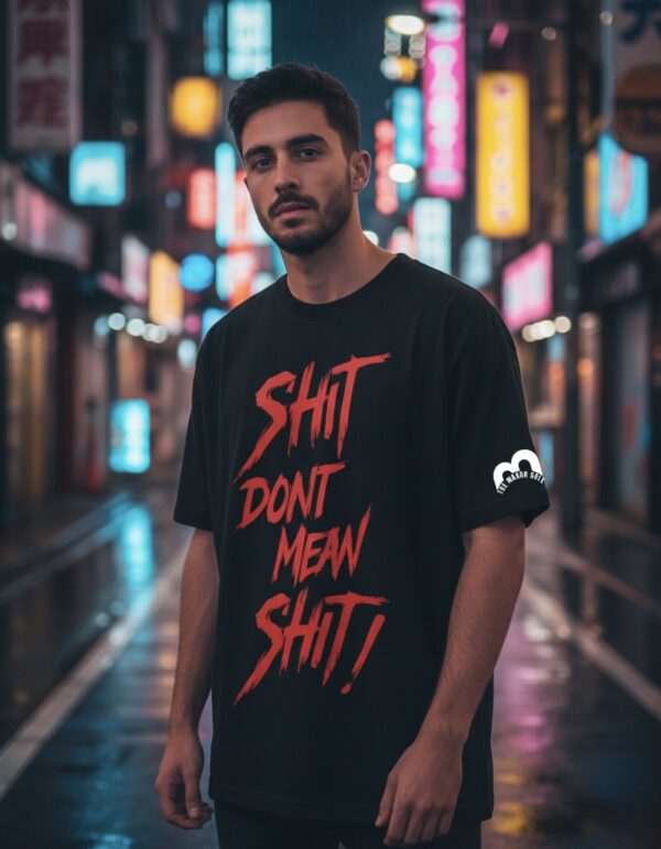Shit Print Unisex Drop Shoulder