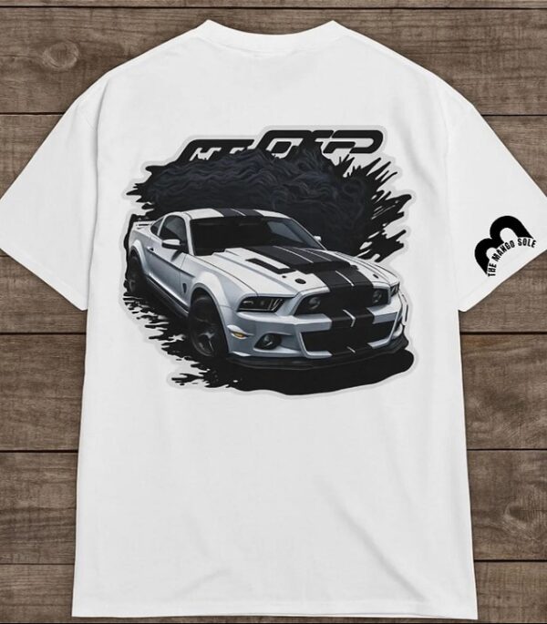 Black GTR Print Unisex Drop Shoulder