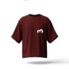 Maroon Unisex Drop-Shoulder