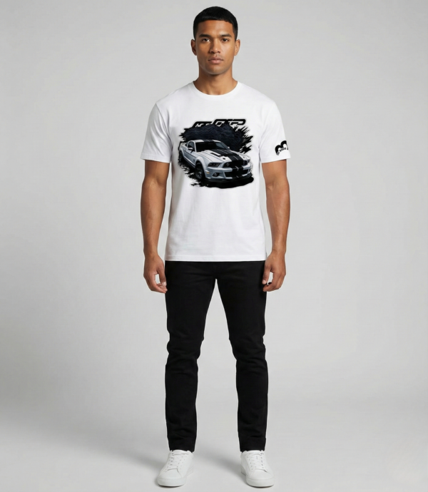 Black GTR Print Unisex Drop Shoulder