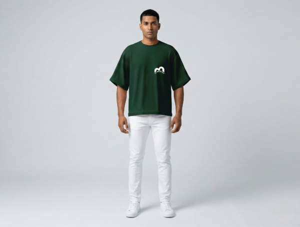 Green Unisex Drop Shoulder