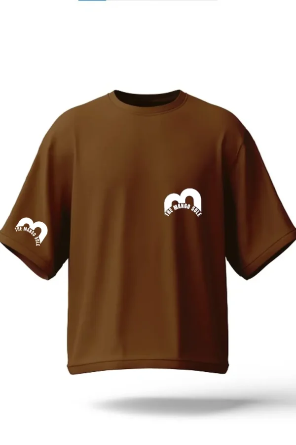 Brown Unisex Drop Shoulder