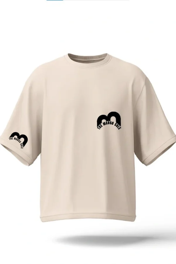 Cream Unisex Drop Shoulder