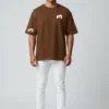 Brown Unisex Drop Shoulder