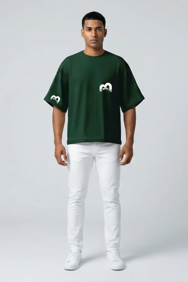 Green Unisex Drop Shoulder