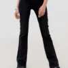 WDS23002-BLACK_2 Sleek Jet Black Bootcut Jeans