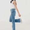 WDS23002-LIGHTBLUE_2 Vintage-Inspired Light Wash Bootcut Jeans
