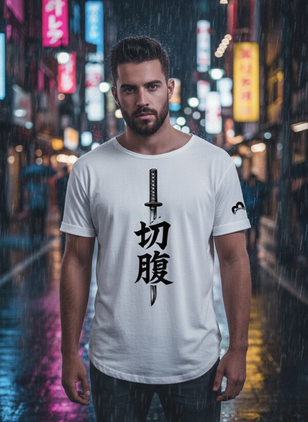 Shadow Katana Print Unisex Drop Shoulder