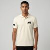 Premium Off-White Cotton Pique Polo