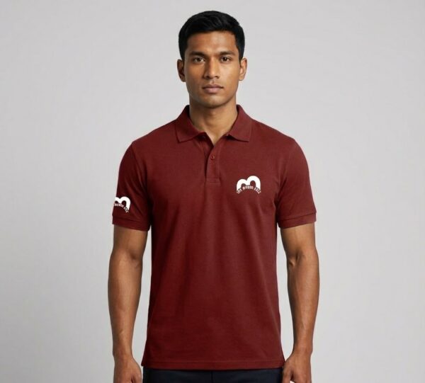 IMG_3927 Premium Maroon Cotton Pique Polo Shirt