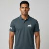 IMG_3928 Premium Grey Cotton Pique Polo Shirt