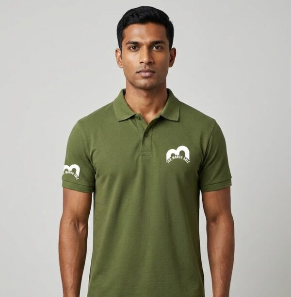 Premium Army Green Cotton Pique Polo Shirt