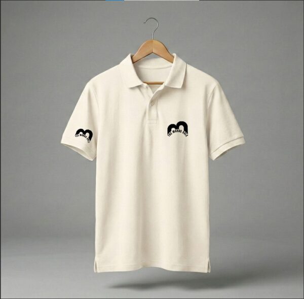 Premium Off-White Cotton Pique Polo