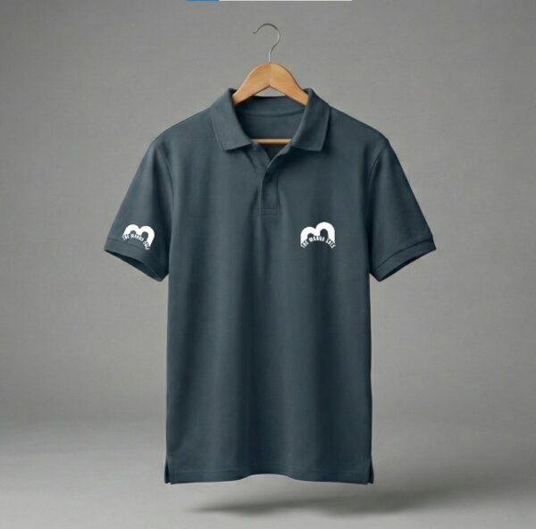 IMG_3934 Premium Grey Cotton Pique Polo Shirt