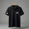 IMG_3935 Premium Black Cotton Pique Polo Shirt