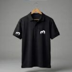 Premium Black Cotton Pique Polo Shirt