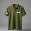 Premium Army Green Cotton Pique Polo Shirt