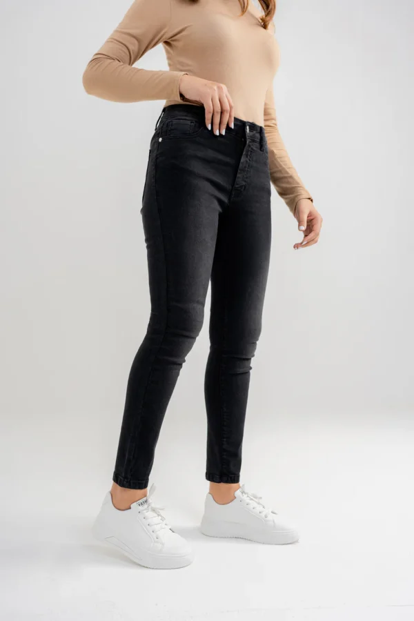 Essential Basic Fit Stretchable Denim – Charcoal Black Edition