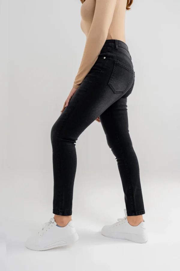 Essential Basic Fit Stretchable Denim – Charcoal Black Edition