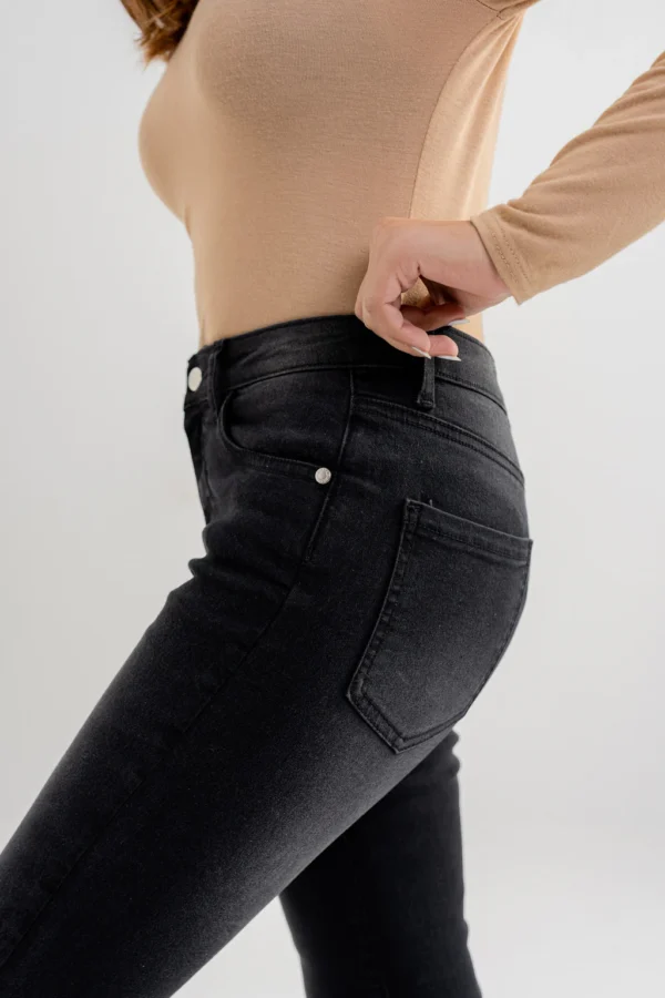 Essential Basic Fit Stretchable Denim – Charcoal Black Edition